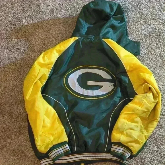 NFL Apparel Green Bay Packers winter jacket, green and yellow, XL - Picture 7 of 10